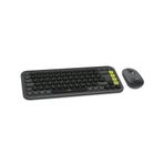 Logitech 920-013075 POP Icon Combo Siyah Yeşil Lazer Kablosuz Türkçe Q Klavye Mouse Set
