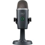Logitech Blue Yeti Nano Premium USB Mikrofon, Kayıt, Akış, Oyun, PC ve Mac'te Podcasting için, Blue VO!CE efektleri, böbrek ve küre karakteristiği, gecikmesiz izleme - Gri