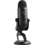 logitech Blue Yeti USB Mikrofon PC, Mac, Oyun, Kayıt, Yayın için - Blackout