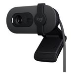 Logitech Brio 100 Full HD Web Kamerası, Toplantı ve Yayın Amaçlı, Otomatik Işık Dengesi, Dahili Mikrofon, Gizlilik Kapağı, USB-A, Microsoft Teams, Google Meet, Zoom ile Uyumlu, Siyah