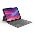 Logitech Combo Touch Ayrılabilir 10. Nesil Ipad Klavye Kılıfı, Büyük Hassas İzleme Pedi, Tam Boy Arkadan Aydınlatmalı Klavye ve Akıllı Konektör Teknolojisi, Siyah