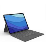 Logitech Combo Touch iPad Pro 12.9 inç 5. Nesil ile Uyumlu Çok Yönlü Klavyeli Kılıf - Gri