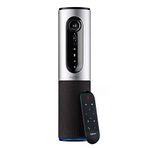 Logitech CONFERENCECAM CONNECT Eller Serbest Video Konferans Web Kamerası, Eller Serbest HD 1080p 90° Görüş Alanı, 4x Yakınlaştırma, Otomatik Odak, USB ve Bluetooth, 1-6 Kişilik PC/Mac