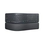 Logitech Ergo K860 - Bölünmüş Tuş Düzenine Sahip Kablosuz Ergonomik Klavye, Skand. Qwerty - Gri
