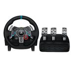 Logitech G 29 Driving Force Oyun Yarış Direksiyonu, İki Motorlu Güç Geri Bildirimi, 900° Direksiyon Alanı, Yarış Direksiyonu, Ayarlanabilir Paslanmaz Çelik Zemin Pedalları, PS4/PS3/PC/Mac - UK Konnektörü, Siyah