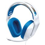 Logitech G 335 Hafif Oyun Kablolu Kulak Üstü Kulaklık, Mic Flip to Mute 3,5 Mm Ses Jakı, Bellek Köpüğü Kulak Pedleri, Pc, Playstation, Xbox, Nintendo Switch ile Uyumlu (Beyaz)
