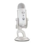 Logitech G Blue Yeti USB oyun mikrofonu, akış için, Blue VO!CE yazılımı, PC, podcast, stüdyo, bilgisayar mikrofonu, özel yayın temaları, özel sürüm - beyaz