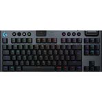Logitech G G915 X LIGHTSPEED TKL Düşük Profilli Kablosuz Oyun Klavyesi, Çift Katmanlı PBT Tuş Kapakları, Programlanabilir Tuşlar RGB Arka Aydınlatma, Alüminyum Kaplama, PC/Mac Uyumlu, İngilizce, Siyah