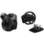 Logitech G G923 Driving Force Yarış Direksiyonu + Shifter Vites Seti Mat Siyah Renk ile Gerçekçi Deneyim