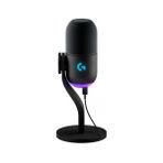 Logitech G LIGHTSYNC özellikli Yeti GX Dinamik RGB Oyun Mikrofonu, Akış, Supercardioid, PC/Mac için USB Tak ve Çalıştır - Siyah