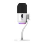 Logitech G Yeti GX Dinamik RGB Oyun Mikrofonu, LIGHTSYNC, USB Yayın için Hazır, Supercardioid, PC/Mac için, Beyaz