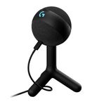 Logitech G Yeti Orb Kondansatör RGB Oyun Mikrofonu, LightsyNC USB Mikrofon, Akış için USB Mikrofon, Kardiyoid, Tak ve Çalıştır, PC/Mac için USB'li, Siyah