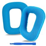 Logitech G430, G930, G35, F450, G432, G332 Kulaklıklar, Kulak Kılıfları için Yedek Kulak Pedleri (Mesh Kumaş/Mavi)