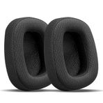 Logitech G533 G633 G935 için Yedek Kulak Pedleri, GVOEARS Kulak Yastıkları Logitech G231, G433, G533, G633, G635, G933, G935 Kulaklıklar ile Uyumlu Premium Mesh Kumaş Kulaklık Kulaklıkları (Siyah)