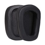 Logitech G633 G933 G935 G635 G933S G633S ile uyumlu kulaklık pedi kulaklık süngeri g933 g633 g935 g935 uyumlu kulaklık yastıgı (Siyah Deri Sünger)