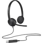 Logitech H340 USB Kablolu Kulaklık Siyah Mikrofonlu Bilgisayar Kullanımı İçin Kulaküstü Tasarım 981-000475