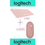 logitech K380 Bluetooth Klavye 920-007586 + M350s Pebble 2 Kablosuz Mouse 910-007015