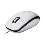 Logitech M100 Kablolu Fare, 1000 Dpi Optik Sensör, Usb Bağlantısı, 3 Tuşlu, Sol Ve Sağ Elini Kullananlar İçin, Pc/Mac - Beyaz, İngilizce Ambalaj