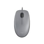 Logitech M110 kablolu USB fare, sessiz tuşlar, tam boyutlu konforlu tasarım, iki elle kullanılabilir PC/Mac/Laptop - Gri