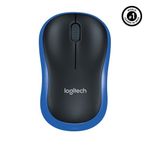 Logitech M185 Mavi Kablosuz Optik Mouse (910-002236) Nano Alıcı Tak & Çalıştır 2.4 GHz Bağlantı Ergonomik Tasarım