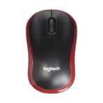 Logıtech M185 Nano Mouse Kablsz Black/red 910-002237 - Siyah - Kırmızı