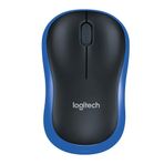 Logitech M185 USB Alıcılı Kompakt Mavi-Siyah Kablosuz Mouse