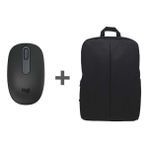 Logitech M196 Bluetooth Kablosuz Mouse ve Nero 15.6 Inç Notebook Sırt Çantası - Siyah