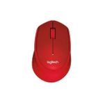 Logitech M330 Sessiz Kablosuz USB Optik Mouse 12000 DPI Kırmızı Ev - Ofis İçin Tasarlandı