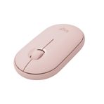 Logitech M350s Pebble Mouse 2 İnce Bluetooth Kablosuz Mouse, Taşınabilir, Hafif, Özelleştirilebilir Tuş, Sessiz Tıklama, Windows, macOS, iPadOS, Android, Chrome İşletim Sistemleri, Easy-Switch, Pembe