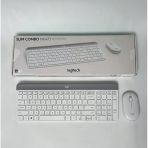 Logitech Mk470 Kablosuz Beyaz İnce İngilizce Q Klavye + Mouse Seti (Outlet) Vitrin