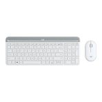Logitech MK470 Kablosuz Beyaz Ince Ingilizce Q Klavye + Mouse Seti - Siyah