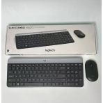 Logitech Mk470 Kablosuz İnce İngilizce Q Klavye + Mouse Seti Siyah (Outlet) Vitrin