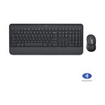 Logitech MK650 Bluetooth & WI-FI Kablosuz Klavye ve Mouse Seti Türkçe Q - Siyah