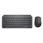 Logitech MX Keys Mini İşletme Combo, Kompakt, Kablosuz klavye ve fare, Logi Bolt teknolojisi, Bluetooth, Windows/Mac/Chrome/Linux sertifikalı - Gri