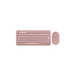 Logıtech Pebble 2 Multı-Devıce Bluetooth Klavye Mouse Set-Pudra Pembe