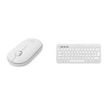 Logitech Pebble Mouse 2 ve Pebble Keys 2 K380s Klavye Seti (Beyaz)