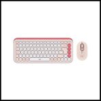 Logitech Pop Icon Combo 920-013077 Pembe Kablosuz Klavye Mouse Seti