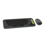 Logitech POP ICON COMBO Kablosuz Klavye ve Mouse Seti, Bluetooth, Konforlu Tasarım, Programlanabilir Tuşlar, Sessiz Tıklamalar, 3 Cihaza Kadar Easy-Switch, Türkçe Q Klavye, Siyah