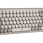 Logitech Pop Keys Mist Özelleştirilebilir Emoji Tuşlu Mekanik Türkçe Bej Kablosuz Klavye