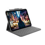 Logitech Slim Folio For Ipad 10.2 Inç 7. Nesil Ve 8. Nesil Uyumlu Klavyeli Kılıf Gri