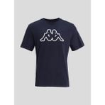 Logo Cromen Erkek Mavi Regular Fit Tişört - S