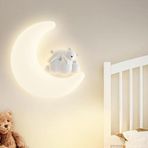 LOGT 24W Kapalı Ay Duvar Lambası Çocuk Odası Lambası Ay LED Panda Dekorasyon Hayvanlar Kısılabilir Duvar Aydınlatma 3000 K / 4500 K / 6000 K Erkek Kız Başucu Lambası 3 Renk Sıcaklığı