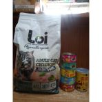 Loi Hypoallergenic Kısır Kedi Mama Tavuklu 2 Kg+5 Adet Karışık Aroma Püre Kedi Konserve85 Gram+1 Adet Tavuklu Kedi Çorbası 135 Ml