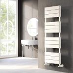 Lojimax Alüminyum Çift Panel Dekoratif Havlupan Benoit Double 1100 x 500 9 Dilim | Dokulu Beyaz | Yüksek Isıl Güç | 5 Yıl Üretici Garantisi - 110*50