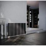 Lojimax Alüminyum Çift Panel Dikey Radyatör Amazonite Double 600 X 1244 12 Dilim | Dokulu Antrasit Gri | Yüksek Isıl Güç | 5 Yıl Üretici Garantisi