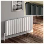 Lojimax Alüminyum Çift Panel Yatay Radyatör Otis Double 600X828MM 8 Dilim Dokulu Beyaz | 1282 W Yüksek Isıl Güç | 5 Yıl Üretici Garantisi
