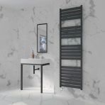 Lojimax Alüminyum Dekoratif Havlupan Viola Plus 1700 x 500 20 Dilim | Dokulu Antrasit Gri | Yüksek Isıl Güç | 5 Yıl Üretici Garantisi
