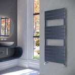 Lojimax Alüminyum Dekoratif Havlupan Zeus Plus 1750 X 500 18 Dilim | İnoks Fırçalı Eloksal | Yüksek Isıl Güç | 5 Yıl Üretici Garantisi