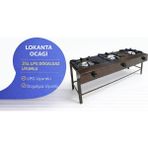 Lokanta Ocağı 3 Lü , Tüplü Veya Doğalgazlı(Ce) Belgeli, 140X55X80
