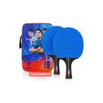 Loki Wang Hao Blue Masa Tenisi Raketi Ittf Onaylı 2 Raket 2 Top 1 Kılıf